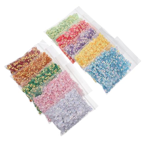 HEALSOPTHY 10 Stück Teiliges DIY Unregelmäßiger Pflaumenblüten Pailletten aus Sicherem Kunststoff Vielseitige Dekoration für Kleidung und Schmuck Funkelndes Bastelmaterial für Kreative von HEALSOPTHY