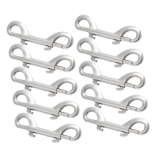 HEALSOPTHY 10 Stück Teiliges Doppelte Bolzenschnapper aus Zinklegierung Robuste Karabinerhaken für Hundeleinen und Rucksäcke Doppelseitige Verschlüsse Langlebig und Vielseitig Einsetzbar für HEALSOPTHY 10 Stück Teiliges Doppelte Bolzenschnapper aus Zinklegierung Robuste Karabinerhaken für Hundeleinen und Rucksäcke Doppelseitige Verschlüsse Langlebig und Vielseitig Einsetzbar für von HEALSOPTHY