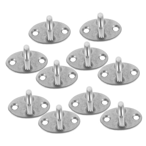HEALSOPTHY 10 Stück Teiliges Edelstahl Deckenhaken mit Befestigungsplatte Rostfrei Schwerlastfähig Witterungsbeständig Vielseitig Einsetzbar für Fenster und Decke Einfache Montage Stabile HEALSOPTHY 10 Stück Teiliges Edelstahl Deckenhaken mit Befestigungsplatte Rostfrei Schwerlastfähig Witterungsbeständig Vielseitig Einsetzbar für Fenster und Decke Einfache Montage Stabile von HEALSOPTHY