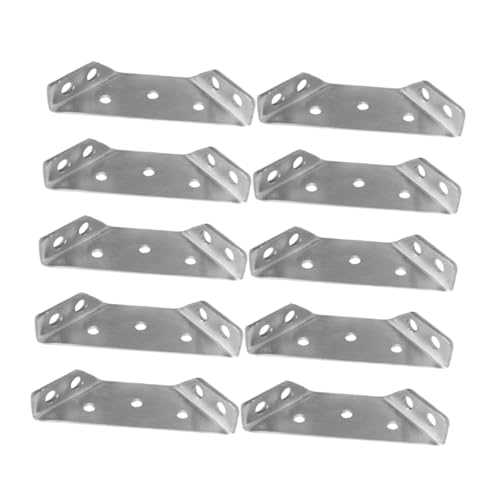 HEALSOPTHY 10 Stück Teiliges Edelstahl Winkel eckverbinder Multifunktionale Stabile Halterungen für Möbel Schränke Hängeschränke und Aufbewahrung Montagefreundliche Eckwinkel für Küche und von HEALSOPTHY