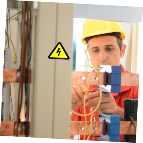HEALSOPTHY 10 Stück Teiliges Elektrischer Warnaufkleber Dreieckig Hitzebeständig Gelber Sicherheitshinweis für Elektrisches Schaltfeld mit Warnsymbol gegen Stromschlagrisiko HEALSOPTHY 10 Stück Teiliges Elektrischer Warnaufkleber Dreieckig Hitzebeständig Gelber Sicherheitshinweis für Elektrisches Schaltfeld mit Warnsymbol gegen Stromschlagrisiko von HEALSOPTHY