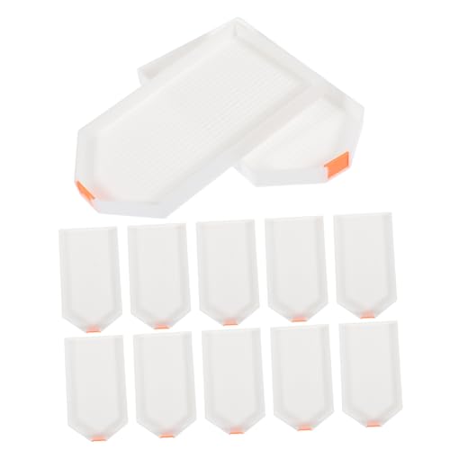 HEALSOPTHY 10 Stück Teiliges Kunststoff Perlen Sortier Tablett Großes Weißes Diamond Embroidery Tray für DIY Basteln Langlebig Flexibel und Bruchsicher für Erwachsene und Schmuckherstellung HEALSOPTHY 10 Stück Teiliges Kunststoff Perlen Sortier Tablett Großes Weißes Diamond Embroidery Tray für DIY Basteln Langlebig Flexibel und Bruchsicher für Erwachsene und Schmuckherstellung von HEALSOPTHY