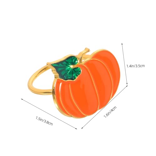 HEALSOPTHY 10 Stück Teiliges Metall-serviettenringe Kürbisform Halloween und Thanksgiving Tischdekoration Wiederverwendbare Herbst-serviettenhalter für Party und Festessen HEALSOPTHY 10 Stück Teiliges Metall-serviettenringe Kürbisform Halloween und Thanksgiving Tischdekoration Wiederverwendbare Herbst-serviettenhalter für Party und Festessen von HEALSOPTHY