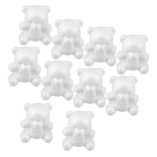 HEALSOPTHY 10 Stück Teiliges Polystyrol Schaumstoff Bär- Weiße Blanko Tierfigur für DIY Basteln Bemalbar Leichtes Material für Hochzeitsdeko Party Blumenarrangements HEALSOPTHY 10 Stück Teiliges Polystyrol Schaumstoff Bär- Weiße Blanko Tierfigur für DIY Basteln Bemalbar Leichtes Material für Hochzeitsdeko Party Blumenarrangements von HEALSOPTHY