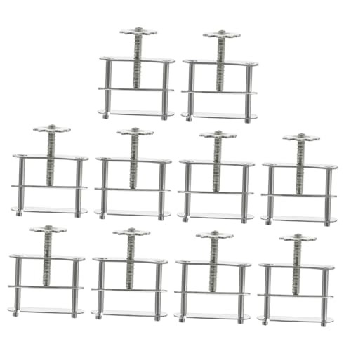 HEALSOPTHY 10 Stück Teiliges Schraub Wasserstopp aus Eisen Federunterstützte Klemme mit Doppelter Halterung Verstellbar Verschleißfest Stabile Schlauchklemme zur Flusskontrolle und von HEALSOPTHY