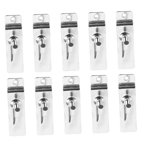 HEALSOPTHY 10 Stück Teiliges Slatwall Haken Stark Lang Robuste Wandpaneel Haken für Garage Einzelhandel Werkstatt Einfache Montage Langlebig Vielseitig Einsetzbar von HEALSOPTHY