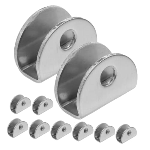 HEALSOPTHY 10 Stück Teiliges Spiegelhalter Clips für Wandmontage Robuste Spiegelklemmen zur Sicheren Befestigung Minimalistisches Design Einsetzbar für und Vitrinen von HEALSOPTHY