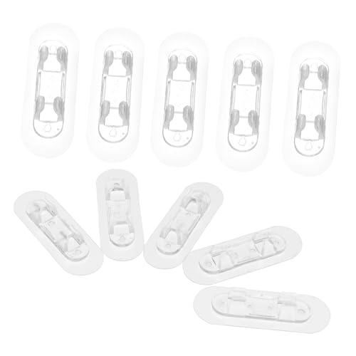 HEALSOPTHY 10 Stück Teiliges Transparentes Acryl Kabelhalter Selbstklebend Starke Haftung Vielseitiger Kabelorganizer für Schreibtisch Büro und Zuhause Platzsparend und Langlebig Geeignet HEALSOPTHY 10 Stück Teiliges Transparentes Acryl Kabelhalter Selbstklebend Starke Haftung Vielseitiger Kabelorganizer für Schreibtisch Büro und Zuhause Platzsparend und Langlebig Geeignet von HEALSOPTHY
