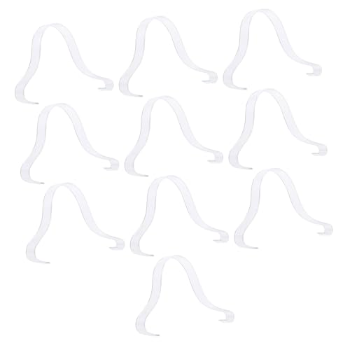 HEALSOPTHY 10 Stück Teiliges Transparentes Schuhdisplay Stabiler High Heels Halter zur Formschonenden Aufbewahrung und Platzsparenden Präsentation von Sandalen und Pumps im Schrank von HEALSOPTHY