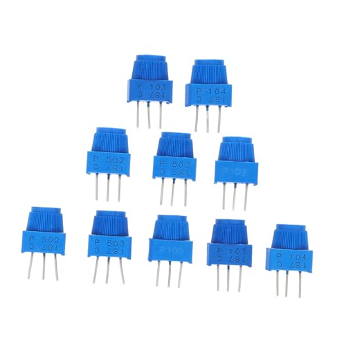 HEALSOPTHY 10 Stück Teiliges Trimmer potentiometer Sortiment Kit mit Verstellbaren Widerständen Hochpräzise Mikro potentiometer Vielseitig Einsetzbar für Audiogeräte und Messinstrumente HEALSOPTHY 10 Stück Teiliges Trimmer potentiometer Sortiment Kit mit Verstellbaren Widerständen Hochpräzise Mikro potentiometer Vielseitig Einsetzbar für Audiogeräte und Messinstrumente von HEALSOPTHY