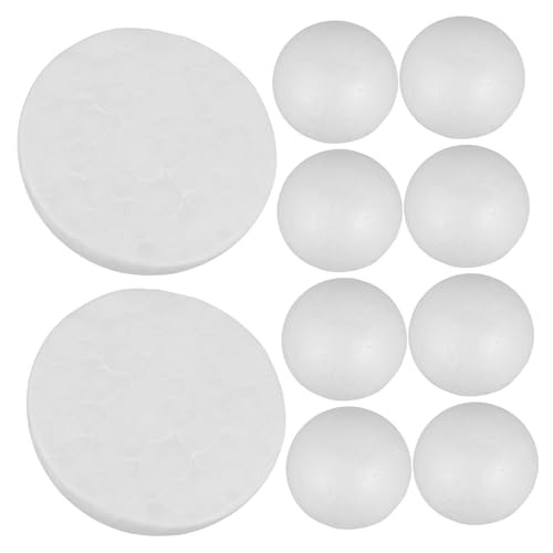 HEALSOPTHY 10 Stück Teiliges Weiße Schaumstoffhalbkugeln DIY Bastelmaterial Polystyrolbälle für Partydekorationen Handwerksprojekte Kindergarten Geeignet HEALSOPTHY 10 Stück Teiliges Weiße Schaumstoffhalbkugeln DIY Bastelmaterial Polystyrolbälle für Partydekorationen Handwerksprojekte Kindergarten Geeignet von HEALSOPTHY