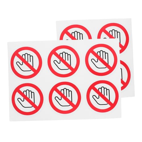 HEALSOPTHY 10 Stück Selbstklebende Warnschilder Mit Der Aufschrift „Nicht Berühren“ Für Labore Und Baustellen HEALSOPTHY 10 Stück Selbstklebende Warnschilder Mit Der Aufschrift „Nicht Berühren“ Für Labore Und Baustellen von HEALSOPTHY