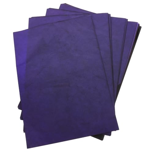 HEALSOPTHY 100 Blatt Kohlepapier Transferpapier Blau Einseitig Selbstklebend Tracing Paper für DIY Skizzieren Nachzeichnen und Zeichnen Langlebig und Wiederverwendbar von HEALSOPTHY