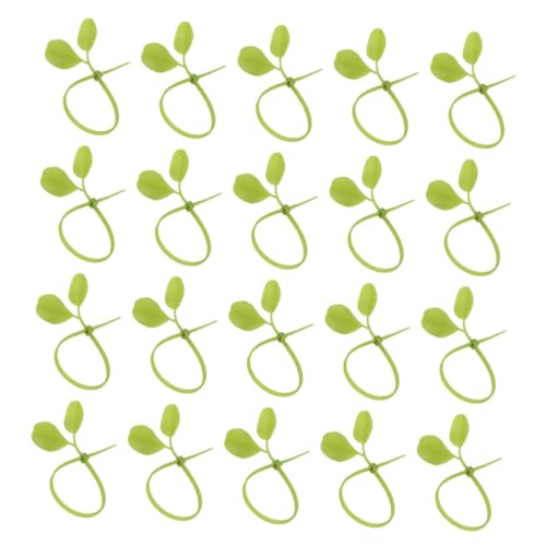 HEALSOPTHY 100 Stück Nylon Kabelbinder mit Selbstsicherndem Verschluss Verstellbare Blattförmige Kabelorganizer Langlebige und Vielseitige Kabelhalter für Innen Außenbereich von HEALSOPTHY