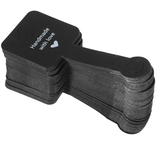 HEALSOPTHY 100stücke Halskettenkarten Aus Kraftpapier Klappkarten Für Schmuckdisplay Mit Aufhängeloch Passend Für Halsketten Und Armbänder von HEALSOPTHY