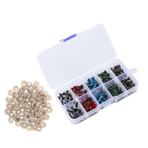 HEALSOPTHY 100 Stück Teiliges Sicherheitsaugen aus Kunststoff mit Farben und Passenden Unterlegscheiben für Puppen Teddybären Plüschtiere DIY Basteln Augen und Dichtungen HEALSOPTHY 100 Stück Teiliges Sicherheitsaugen aus Kunststoff mit Farben und Passenden Unterlegscheiben für Puppen Teddybären Plüschtiere DIY Basteln Augen und Dichtungen von HEALSOPTHY