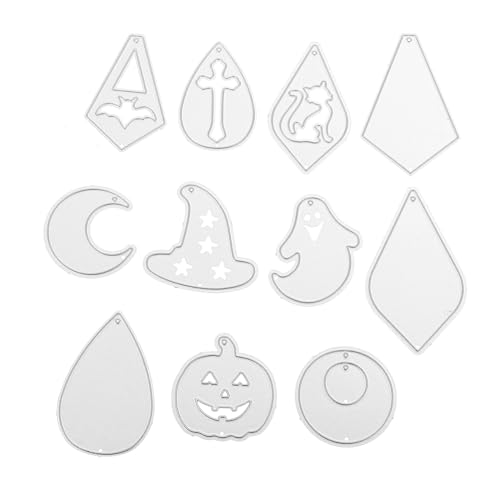 HEALSOPTHY 11 STK. Teiliges DIY Halloween Ohrschmuck Schneideform aus Präzise Bastelschablonen für Ohrringe für DIY Fans Handwerk Zubehör HEALSOPTHY 11 STK. Teiliges DIY Halloween Ohrschmuck Schneideform aus Präzise Bastelschablonen für Ohrringe für DIY Fans Handwerk Zubehör von HEALSOPTHY
