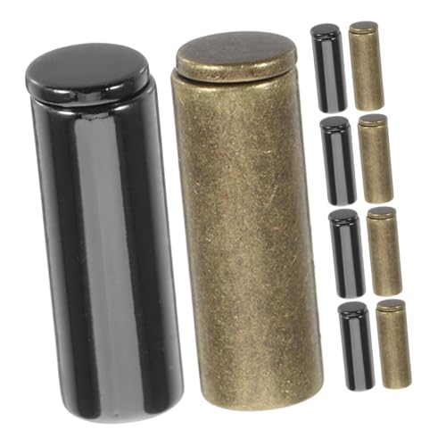 HEALSOPTHY 12 Sätze Teiliges Metall Kordelstopper Farbig Langlebig für Sportswear Hoodie Mützen Schnürsenkel Ersatz Cylindrical Tips Schnürsenkelendkappen Einfache Montage von HEALSOPTHY