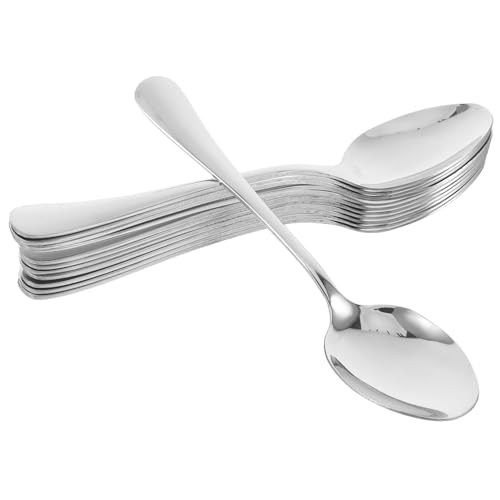 HEALSOPTHY 12 Stück Teiliges Löffel Set Große Dinnerlöffel Robust Familiengeeignet für Essenszeit Langlebig Spülmaschinenfest für Haushalt und Tischgebrauch von HEALSOPTHY