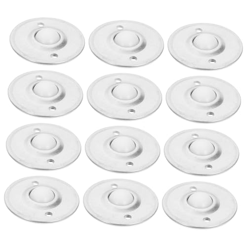HEALSOPTHY 12 Stück Teiliges Nylon kugelrollen Möbelrollen für Sofas Vitrinen Schränke Stabile Transportrollen für Leichtes Manövrieren von HEALSOPTHY