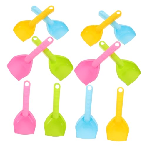 HEALSOPTHY 12 Stück Teiliges Strandschaufel Leichte Kunststoff Schaufeln zum Sandgraben für Strand Sandkasten Garten und Hawaii Partys Tragbar und Kindgerecht Gestaltet von HEALSOPTHY