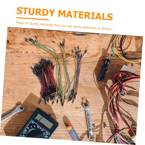HEALSOPTHY 130 Stück Teiliges Breadboard Jumper Wire Kit Langlebige Steckbrücken Kabel für Schaltkreise Vielseitig Einsetzbar in Bildung Labor und Industrie Einfache Handhabung ohne Löten von HEALSOPTHY