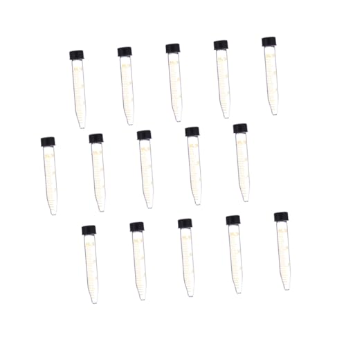 HEALSOPTHY 15 Stück Teiliges Glas zentrifugenröhrchen mit Schraubverschluss Transparente Labor reagenzgläser mit Präziser Graduierung Geeignet für Biochemie und Molekularbiologische HEALSOPTHY 15 Stück Teiliges Glas zentrifugenröhrchen mit Schraubverschluss Transparente Labor reagenzgläser mit Präziser Graduierung Geeignet für Biochemie und Molekularbiologische von HEALSOPTHY