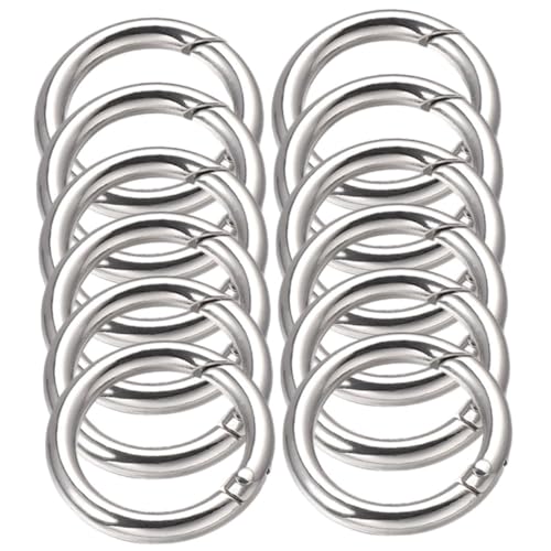 HEALSOPTHY 15 Stück Teiliges Schlüsselring Zinklegierung Polierte Feder Ringe Offene Sprungringe für DIY Schmuckherstellung und Korrosionsbeständig HEALSOPTHY 15 Stück Teiliges Schlüsselring Zinklegierung Polierte Feder Ringe Offene Sprungringe für DIY Schmuckherstellung und Korrosionsbeständig von HEALSOPTHY