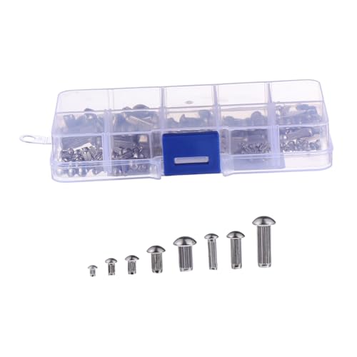 HEALSOPTHY 160 Stück Teiliges Edelstahl Nieten Rundkopf Rändelschaft Halbrundkopf Nieten Korrosionsbeständig Robust für Professionelle Befestigungen und Marineanwendungen HEALSOPTHY 160 Stück Teiliges Edelstahl Nieten Rundkopf Rändelschaft Halbrundkopf Nieten Korrosionsbeständig Robust für Professionelle Befestigungen und Marineanwendungen von HEALSOPTHY