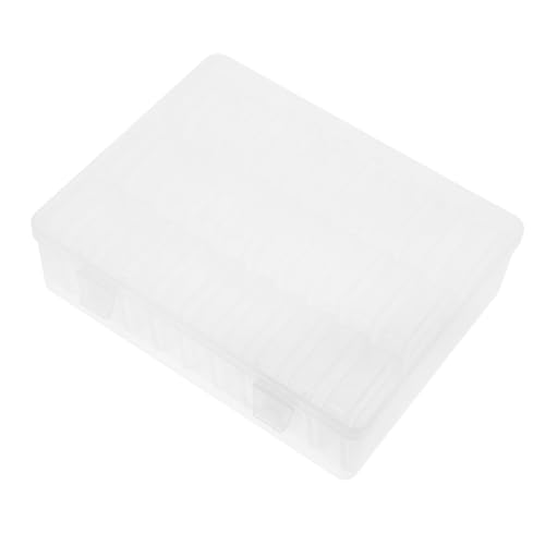HEALSOPTHY 1Satz Transparente Aufbewahrungsbox mit Kleinen Fächern für Schmuck und Bastelmaterialien Klarer Organizer für Kunsthandwerk Vielseitig Einsetzbar für Desktop und Reisen von HEALSOPTHY