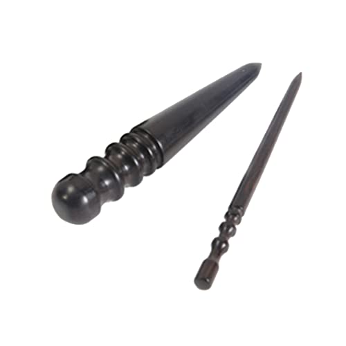HEALSOPTHY 2 STÜCK Leder Burnisher Handgefertigte Polierte Holzstäbe für DIY Lederbearbeitung Langlebiges Lederwerkzeug für Präzises Kantenfinish und Glätten von HEALSOPTHY
