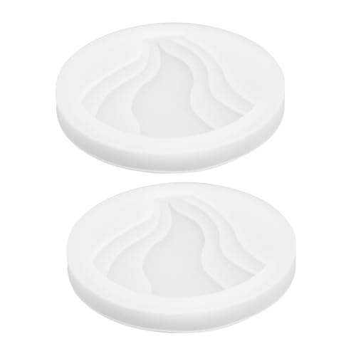 HEALSOPTHY 2 STÜCK Silikonform Untersetzer Gießform Spiegelglatte Oberfläche Leicht Kompakt für DIY Epoxidharz Harz Gießform Dekoration Mold Adornment Mould von HEALSOPTHY