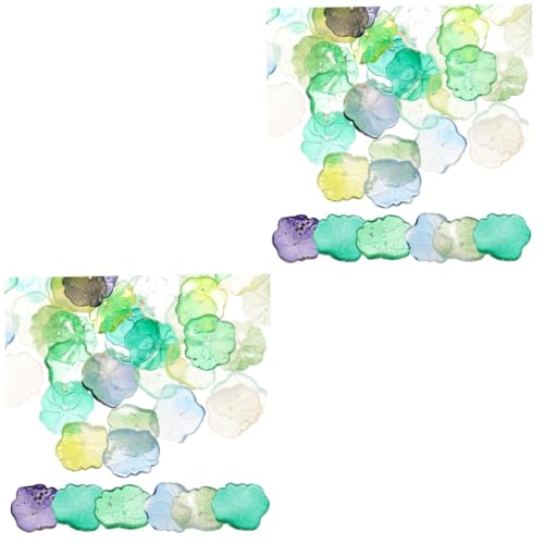 HEALSOPTHY 2 Sätze Künstliche Lotusblätter Acryl Dekorative Simulation Für DIY Bastelprojekte Fotografie Requisiten Teich Und Gartenverschönerung Mischfarben 50 Stück * 2 von HEALSOPTHY