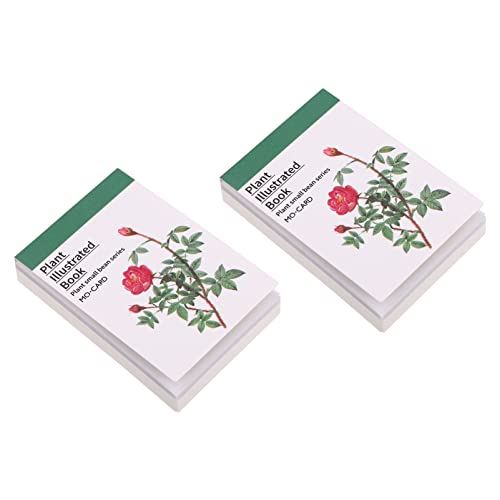 HEALSOPTHY 2 Sätze Pflanzen DIY Dekorpapier Handgefertigtes Notizpapier für Scrapbooking und Bastelprojekte Vielseitig Verwendbar Memo Etikett oder Dekorativer Hintergrund von HEALSOPTHY