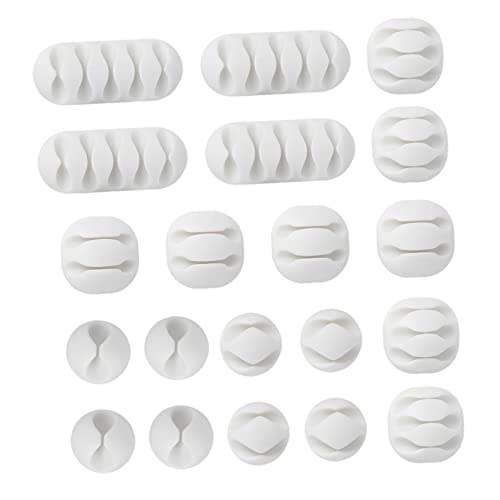 HEALSOPTHY 2 Satz Kabelorganisator Set Tpr Kabelclip Halter für Schreibtisch Flexibler Multi Loch Kabelbinder zur Kabelorganisation für Büro und Zuhause Weiß HEALSOPTHY 2 Satz Kabelorganisator Set Tpr Kabelclip Halter für Schreibtisch Flexibler Multi Loch Kabelbinder zur Kabelorganisation für Büro und Zuhause Weiß von HEALSOPTHY