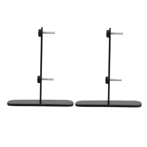 HEALSOPTHY 2 Stück Carbonstahl Pegboard Stand für Wand und Desktop Organizer Multifunktional Einfache Montage Eleganter Büro Organizer für Pinnwände und Sichtschutzpaneele von HEALSOPTHY