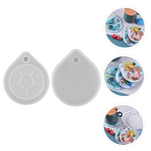 HEALSOPTHY 2 Stück DIY Coaster Mold Silikonform für Epoxidharz Kristall Wassertröpfchen Untersetzer Gießform Basteln Geschenkidee für Kreative Heimdekoration HEALSOPTHY 2 Stück DIY Coaster Mold Silikonform für Epoxidharz Kristall Wassertröpfchen Untersetzer Gießform Basteln Geschenkidee für Kreative Heimdekoration von HEALSOPTHY