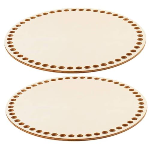 HEALSOPTHY 2 Stück Holz Taschenboden Rund Naturholz Korbboden Robust für DIY Handtaschen Häkeln Basteln Cross Stitch Anfänger Zubehör HEALSOPTHY 2 Stück Holz Taschenboden Rund Naturholz Korbboden Robust für DIY Handtaschen Häkeln Basteln Cross Stitch Anfänger Zubehör von HEALSOPTHY