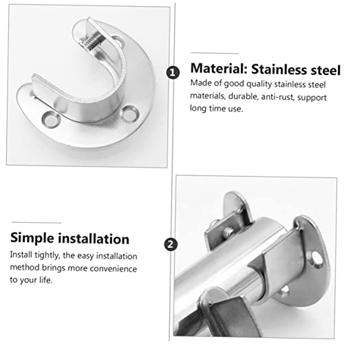HEALSOPTHY 2 Stück Kleiderstangenhalter mit Halboffenem Flansch Robuste Schrankrohrhalterung mit Seitlicher Schraubbefestigung Vielseitig für Garderoben Vorhang und Trockenstangen Geeignet HEALSOPTHY 2 Stück Kleiderstangenhalter mit Halboffenem Flansch Robuste Schrankrohrhalterung mit Seitlicher Schraubbefestigung Vielseitig für Garderoben Vorhang und Trockenstangen Geeignet von HEALSOPTHY
