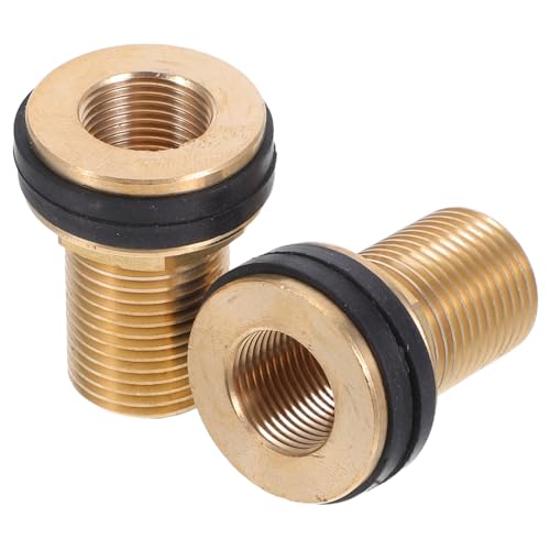 HEALSOPTHY 2 Stück Messing Schlauchadapter mit Dichtung Langlebiger Wasseranschluss für Regentonnen und Wassertanks aus Massivem Messing Dicht und Verschleißfest Einfache Installation HEALSOPTHY 2 Stück Messing Schlauchadapter mit Dichtung Langlebiger Wasseranschluss für Regentonnen und Wassertanks aus Massivem Messing Dicht und Verschleißfest Einfache Installation von HEALSOPTHY