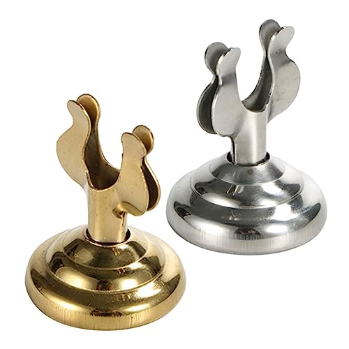 HEALSOPTHY 2 Stück Mini U Form Tischkartenhalter Notizzettel Clips für Hochzeiten Partys und Deko Gold Silber von HEALSOPTHY