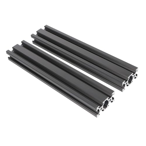 HEALSOPTHY 2 Stück Nut Aluminiumprofil Schwarz Cnc Linearführungsschiene Extrusionsstark Drucker Maschinenrahmen Hohe Tragfähigkeit Langlebig von HEALSOPTHY
