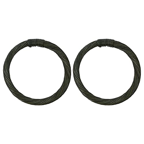 HEALSOPTHY 2 Stück Runde Handtaschen Griffe DIY Taschen Zubehör für Stilvolle Handtaschen und Bastelprojekte für DIY Enthusiasten von HEALSOPTHY