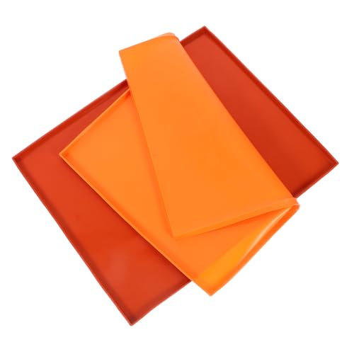 HEALSOPTHY 2 Stück Silikonbackmatte Hitzebeständig Antihaftbeschichtet Vielseitig als Backmatte und Tischschutz für Ofen Brot Kekse Lebensmittel dörrmatte Wiederverwendbar Braun und Orange HEALSOPTHY 2 Stück Silikonbackmatte Hitzebeständig Antihaftbeschichtet Vielseitig als Backmatte und Tischschutz für Ofen Brot Kekse Lebensmittel dörrmatte Wiederverwendbar Braun und Orange von HEALSOPTHY