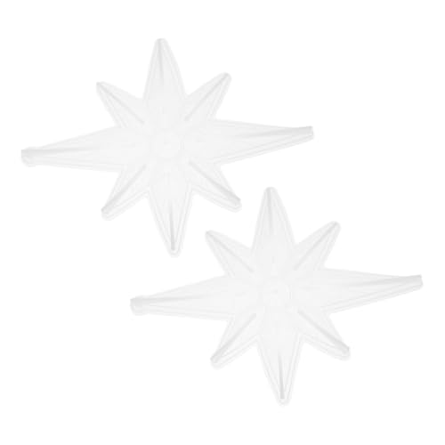 HEALSOPTHY 2 Stück Silikonform Sternform Gießform für Weihnachtsanhänger DIY Epoxidharz Stern und Zackig für Baumschmuck Wanddeko und Partydekoration Weihnachten von HEALSOPTHY