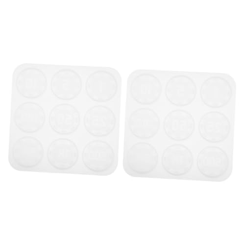 HEALSOPTHY 2 Stück Silikonform Teiliges für DIY Epoxidharz Glücksspiel Chips Flexible Wiederverwendbare Bastelform mit Glatter Oberfläche für Kreative Handwerkskunst von HEALSOPTHY