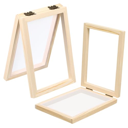 HEALSOPTHY 2 Stück Teiliges Holz papierschöpfrahmen DIY Papierherstellung Stabiler Holzrahmen mit Filtergewebe Experimentelles Bastelwerkzeug für Kreative Papierprojekte HEALSOPTHY 2 Stück Teiliges Holz papierschöpfrahmen DIY Papierherstellung Stabiler Holzrahmen mit Filtergewebe Experimentelles Bastelwerkzeug für Kreative Papierprojekte von HEALSOPTHY