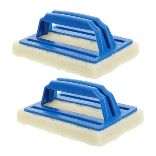 HEALSOPTHY 2 Stück Teiliges Schwammset mit Griff Ergonomischer Dusch und Reinigungsschwamm für Küche und Bad Langlebiger Fliesen und Badewannenschrubber Vielseitig Einsetzbar Schonende von HEALSOPTHY