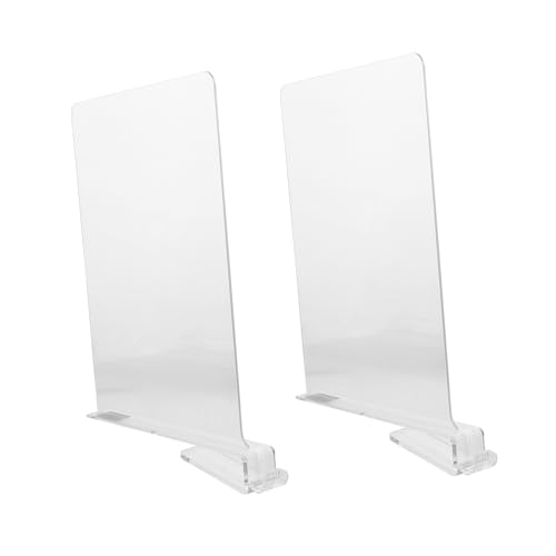 HEALSOPTHY 2 Stück Transparente Regaltrenner Nail Separator für Effiziente Aufbewahrung zu Hause Organizer für Kleidung von HEALSOPTHY