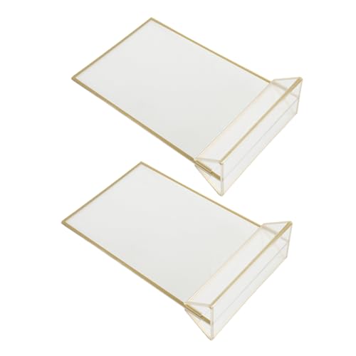 HEALSOPTHY 2 Stück Transparenter Acryl Tischkartenhalter Vertikal Menühalter Visitenkartenhalter Tischnummernhalter für Hochzeitsdekoration Restaurant Displays HEALSOPTHY 2 Stück Transparenter Acryl Tischkartenhalter Vertikal Menühalter Visitenkartenhalter Tischnummernhalter für Hochzeitsdekoration Restaurant Displays von HEALSOPTHY
